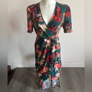 Vibrant Floral Midi Dress